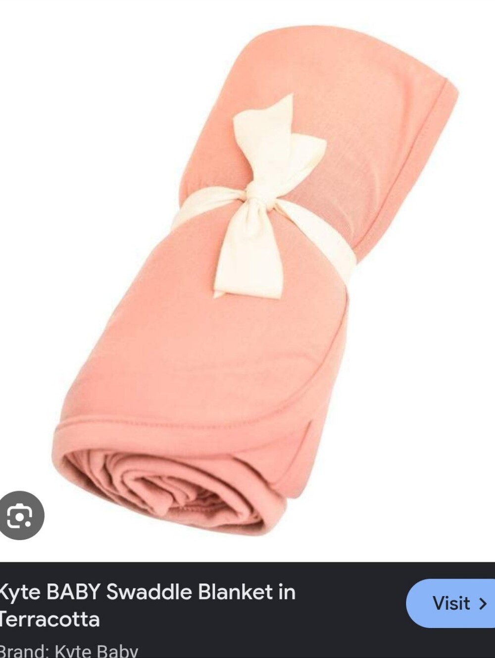 Kyte Baby Terracotta Swaddle Blanket